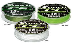 Sunline Super PE mt. 150 size 1.5 lbs 15 col. LIGHT GREEN